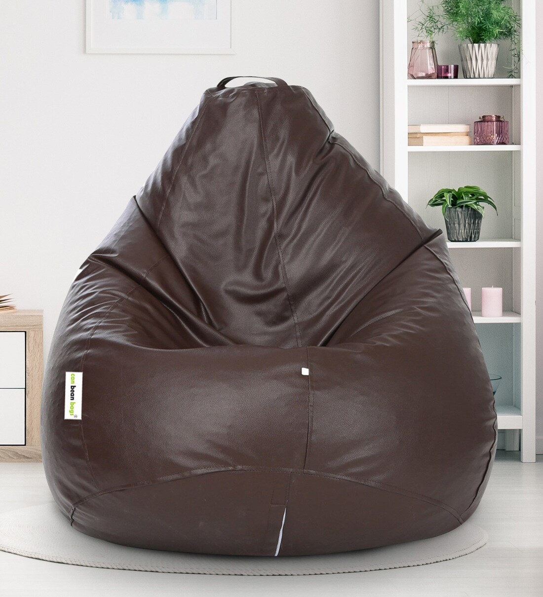 Buy Classic XL Bean Bag Cover in Brown Colour by Can Online Gaming